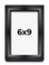 6x9 Modern Shadow Box 1.5" Depth Picture Frame with UV-Resistant Acrylic & Acid Free Backing, Available in 3 Finishes - Black, Silver, White